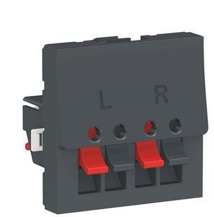 Аудиорозетка 2М антрацит Unica New Schneider Electric