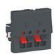 Аудиорозетка 2М антрацит Unica New Schneider Electric
