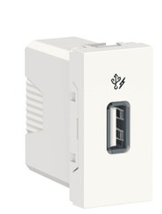 USB розетка 1М белая Unica New Schneider Electric