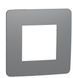 Однопостовая рамка Unica New Studio Color NU280221 дымчато-серый/белый