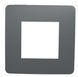 Однопостовая рамка Unica New Studio Color NU280221 дымчато-серый/белый