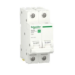 Автоматический выключатель 2P, 63 A, C, 6kA Schneider Electric Resi9