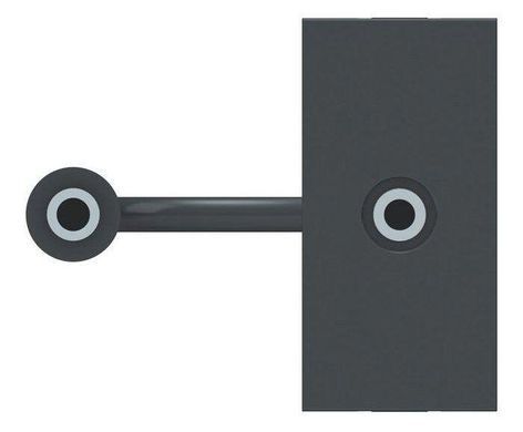 Аудио розетка Mini jack 1М антрацит Unica New Schneider Electric