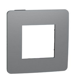 Однопостовая рамка Unica New Studio Color NU280222 дымчато-серый/антрацит