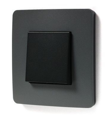 Однопостовая рамка Unica New Studio Color NU280222 дымчато-серый/антрацит