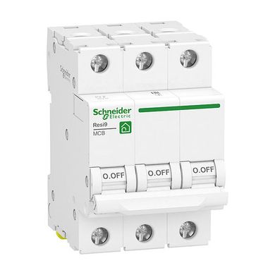 Автоматический выключатель 3P, 6 A, C, 6kA Schneider Electric , Resi9