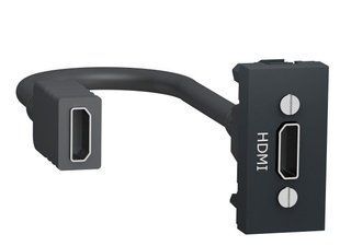 HDMI розетка 1М антрацит Unica New Schneider Electric