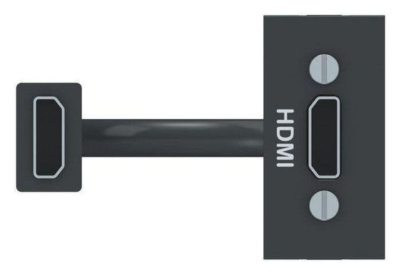 HDMI розетка 1М антрацит Unica New Schneider Electric
