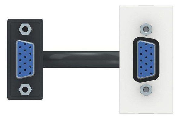 Розетка HD15 female VGA 1М белая Unica New Schneider Electric