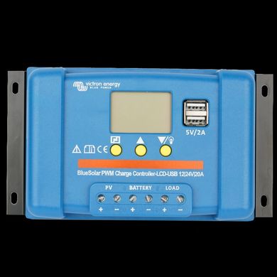 Victron Energy BlueSolar PWM-LCD&USB 12/24V-20A(20A, 12/24В) Контроллер заряда