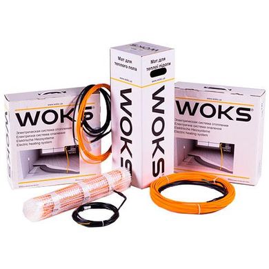 Двохжильний кабель Woks-18 (123 м, 2190 Вт)