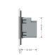 Розетка USB-A и USB-C 36W Livolo серый стекло (VL-C7FCUA18W.UC18W-2IP)