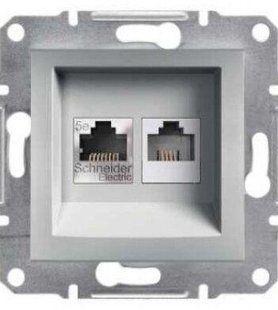 Розетка PC+TF Asfora, (алюминий) EPH4900161