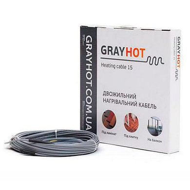 Нагревательный кабель GRAYHOT (4,8м² - 2,9м², 571Вт)
