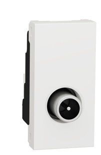 Одинарная TV розетка 1М белая Unica New Schneider Electric