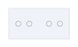 Сенсорный выключатель Livolo 4 канала (2-2) белый стекло (VL-C702/C702-11)