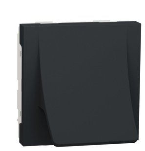 Накладка для вывода кабеля из розетки 16А 2М антрацит Unica New Schneider Electric