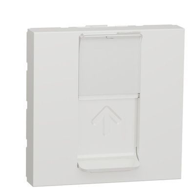 Одинарная компьютерная розетка RJ45 cat.6 STP с полем для надписи 2М белая Unica New Schneider