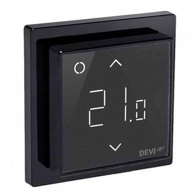 Терморегулятор DEVIreg&trade; Smart Pure Black Wi-Fi, черный