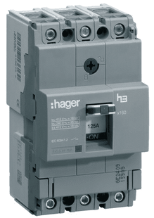 Автоматический выключатель h160 3-полюса 18kA 80A Hager HDA080L