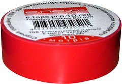 Изолента e.tape.pro.20.red из самозатухающего ПВХ, красная (20м)