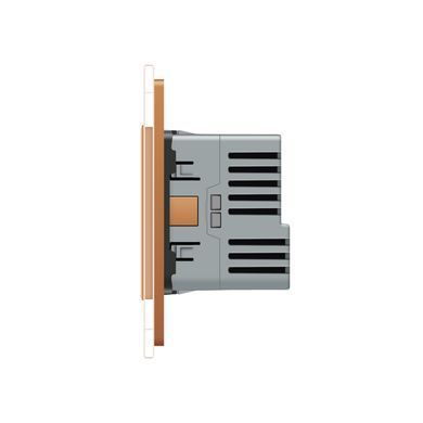 Електрична розетка з портом USB-C Livolo золото (VL-C7CTF16A.UC18W-2AP)