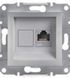 Розетка компьютерная RJ45 кат.5е UTP Asfora, (алюминий) EPH4300161