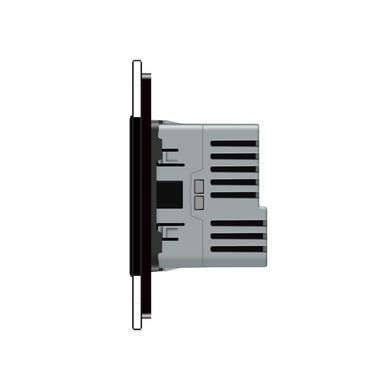 Електрична розетка з портом USB-C Livolo чорний (VL-C7CTF16A.UC18W-2BP)