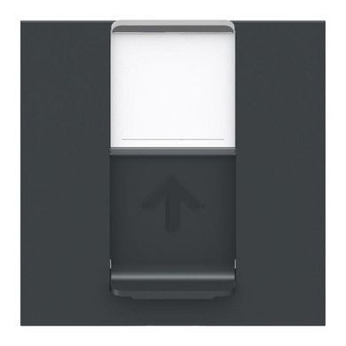 Одинарная компьютерная розетка RJ45 cat.5e UTP с полем для надписи 2М антрацит Unica New Schneider
