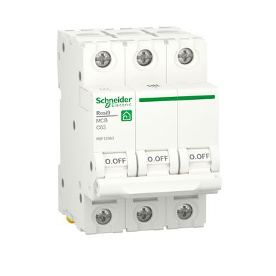 Автоматический выключатель 3P, 63 A, C, 6kA Schneider Electric Resi9