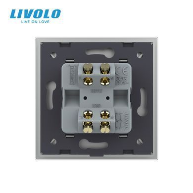 Мастер выключатель 20 ампер Livolo Серый (VL-C7KMKV20A-2IP)