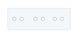 Сенсорный выключатель Livolo 6 каналов (2-2-2) белый стекло (VL-C706-11)