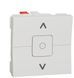Двухклавишный выключатель для жалюзи 6А 2М белый Unica New Schneider Electric