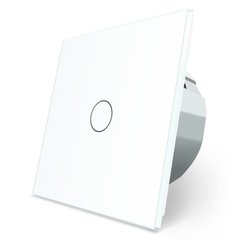 Сенсорный выключатель Livolo белый стекло (VL-C701-11)