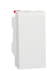 Переключатель 1-кл проходной, белый, Unica NEW NU310318