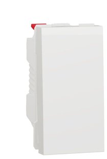 Перемикач 1-кл прохідний, білий, Unica NEW NU310318