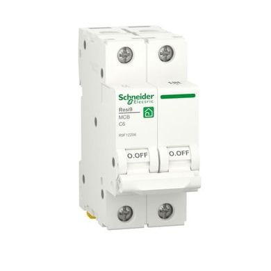 Автоматический выключатель 2P, 6 A, C, 6kA Schneider Electric , Resi9