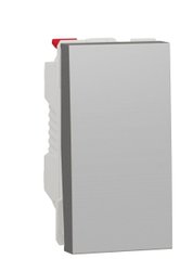 Одноклавишный выключатель 10А 1М алюминий Unica New Schneider Electric