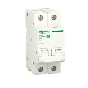 Автоматичний вимикач 2P, 10 A, C, 6kA Schneider Electric, Resi9