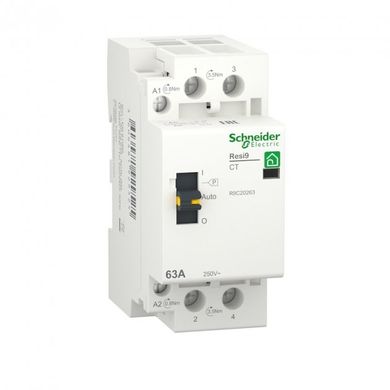 Контактор RESI9 Schneider Electric 63 A, 1P+N, 2NO ~230В/50Гц