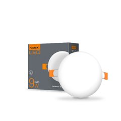 LED світильник безрамочний круглий VIDEX 9W 4100K