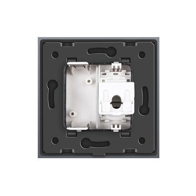 Розетка компьютерная RJ-45 Livolo серый стекло (VL-C791C-15)