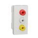 Розетка 3 RCA, 1 модуль Unica New, белая