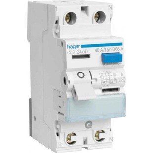 Дифреле (УЗО) QC 2P 25A 30mA A CDS225D