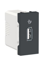 USB розетка 1М антрацит Unica New Schneider Electric