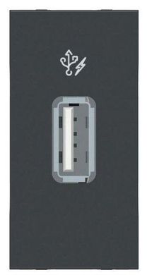 USB розетка 1М антрацит Unica New Schneider Electric